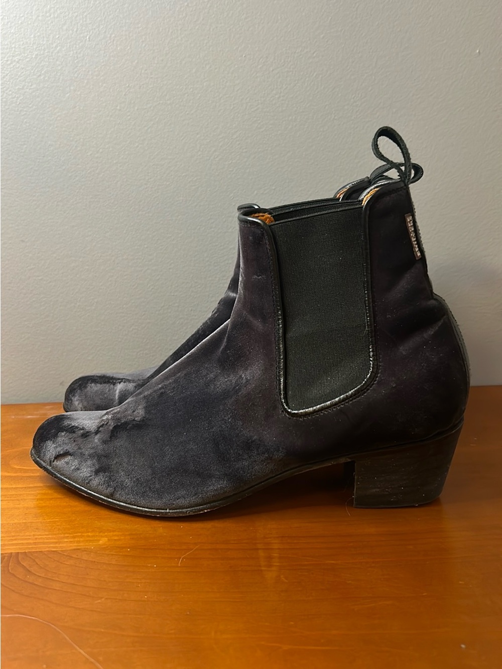 Penelope Chilvers Cubana Velvet Ankle Boot Pull on Women's Size 40/9.5
